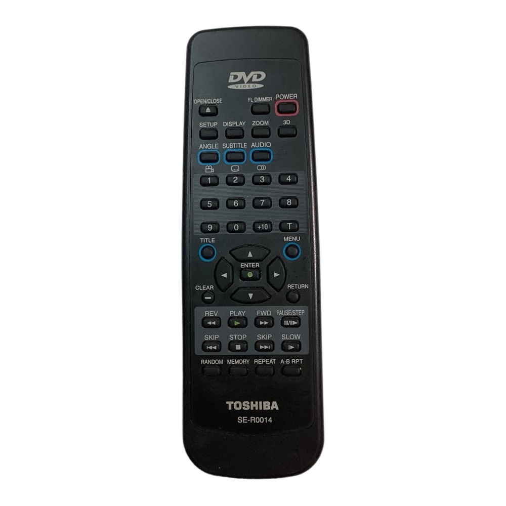 Toshiba DVD Video Remote Control Model SE-R0014 OEM Tested Working
